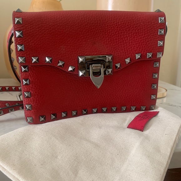 *AUTH* Valentino Rockstud Bag - Picture 1 of 8